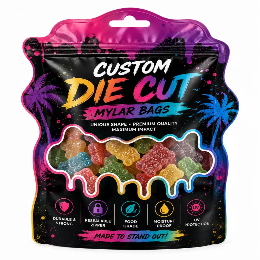 Custom Die Cut Mylar Bags